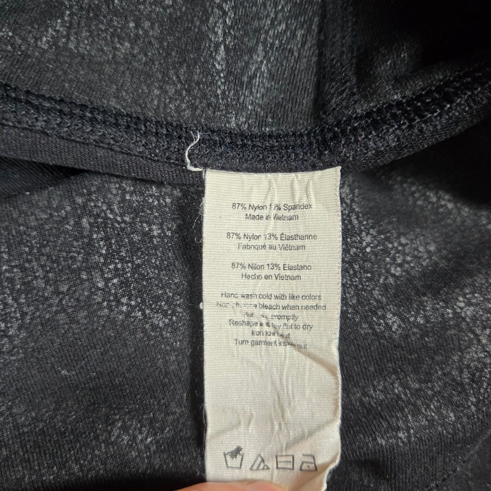 Alo Womens Black Crackle Moto High Waist Leggings XS - Picture 3 of 7
